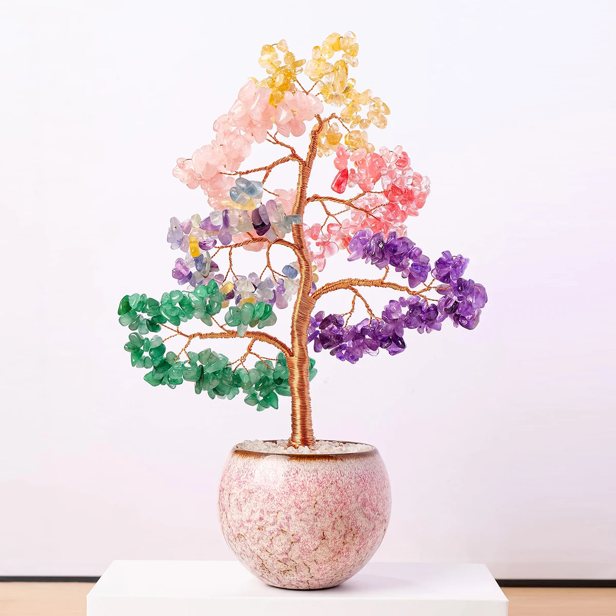 Natural Crystal Bonsai Tree for Home Decor Healing and Feng Shui