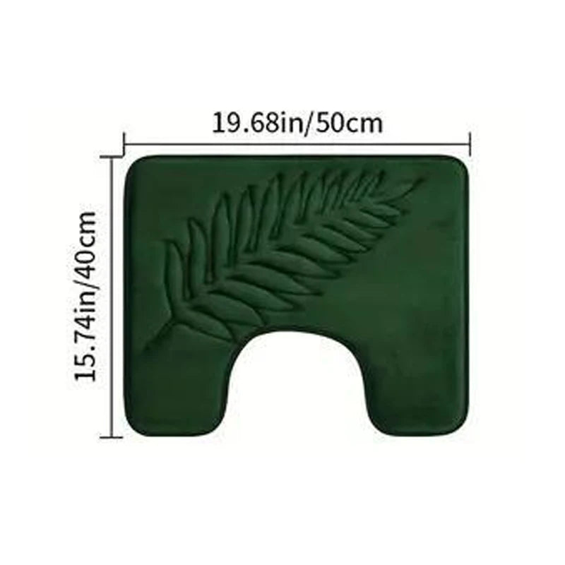 Nameria Memory Foam Bathroom Mat Set – Ultra Soft Non Slip Washable Rugs