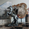 Spartan Warrior on Horse Resin Sculpture Bold Tabletop Decor