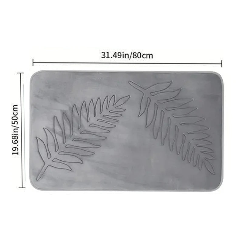 Nameria Memory Foam Bathroom Mat Set – Ultra Soft Non Slip Washable Rugs