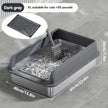 Extra Large Stainless Steel Enclosed Cat Litter Box with Lid and Leak Proof Mat