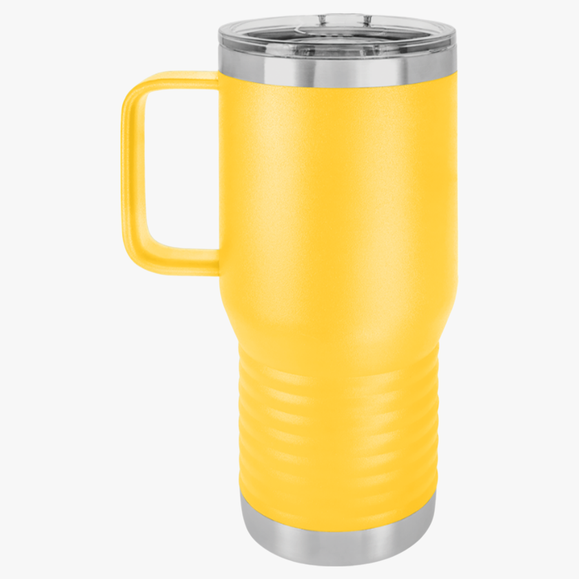 Customizable Polar Camel 20oz Stainless Steel Travel Mug with Handle