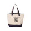 Customizable Q-Tees Q1300 Heavy Canvas Zipper Tote with Front Pocket