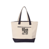 Customizable Q-Tees Q1300 Heavy Canvas Zipper Tote with Front Pocket