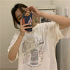 Nameria Cotton Blend Printed Loose Fit T-Shirt