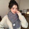Nameria Textured Hand Hook Knit Scarf Acrylic Blend