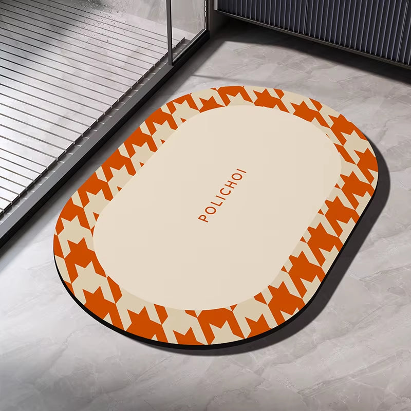 Nameria Quick Dry Diatom Bath Mat – Non Slip Absorbent Floor Mat