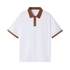 Nameria Unisex Color Block Polo Shirt 100% Combed Cotton Loose Fit