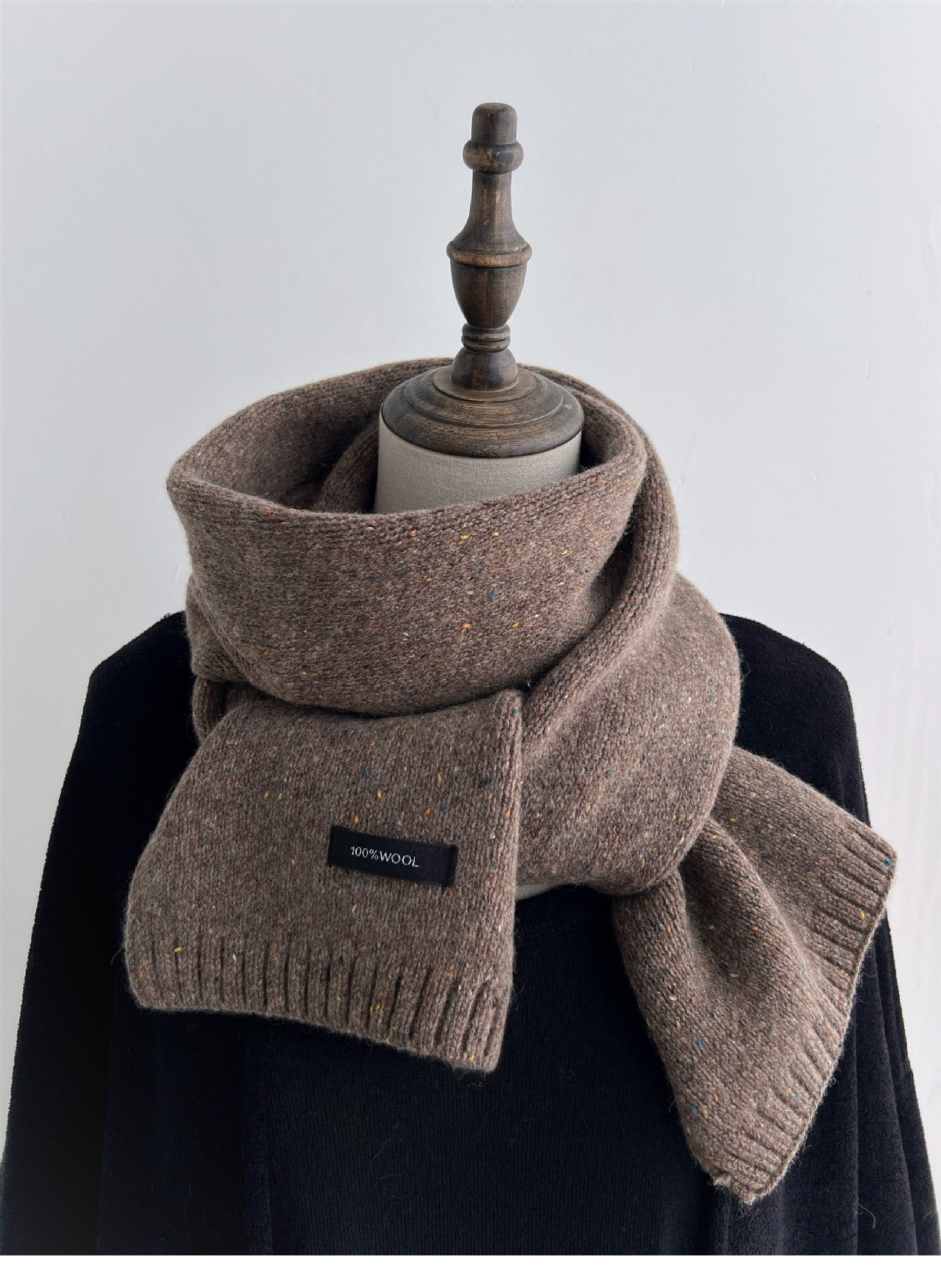 Nameria Merino Wool Knitted Winter Scarf