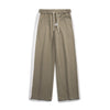 Nameria Men Corduroy Straight-leg Sweatpants Side Stripe Elastic Waist