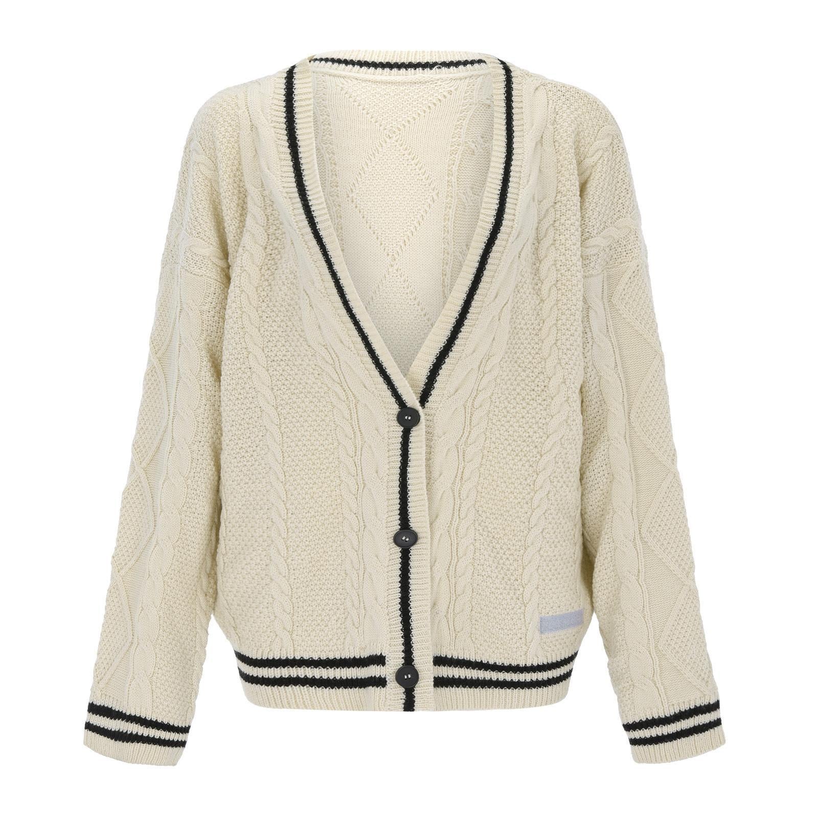 Nameria Womens Long Sleeve Knit Cardigan V-neck Batwing Sleeve