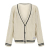 Nameria Womens Long Sleeve Knit Cardigan V-neck Batwing Sleeve
