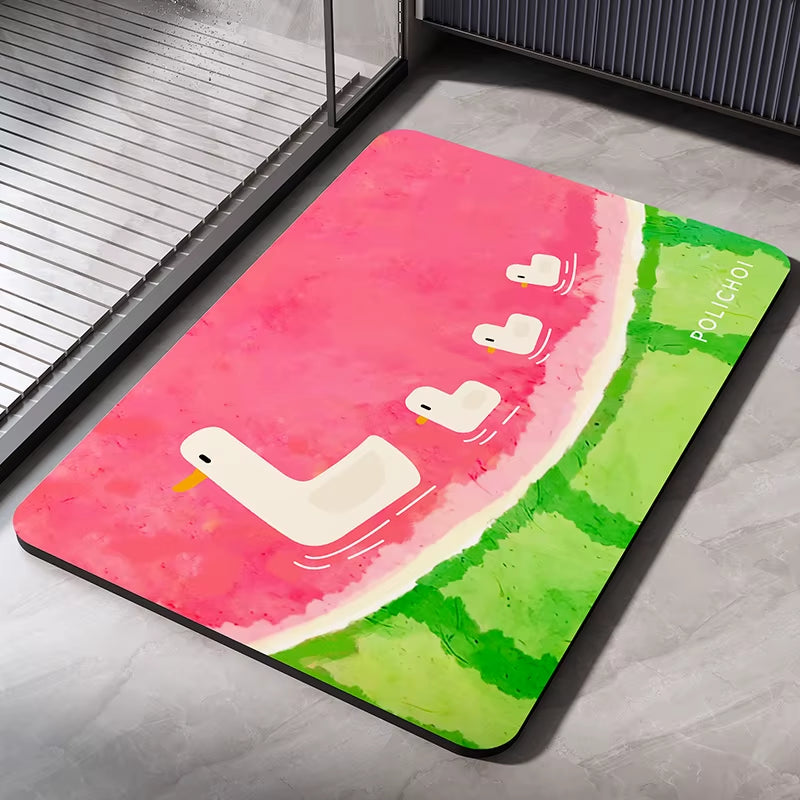 Nameria Quick Dry Diatom Bath Mat – Non Slip Absorbent Floor Mat