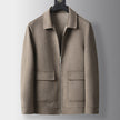 Nameria Mens Wool Jacket Coat Lapel Zip Tailored Fit
