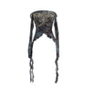 Nameria One-Shoulder Butterfly Embroidered Mesh Top