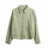 Nameria Womens Denim Collar Shirt