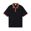 Nameria Unisex Color Block Polo Shirt 100% Combed Cotton Loose Fit