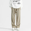 Nameria Men Corduroy Straight-leg Sweatpants Side Stripe Elastic Waist