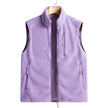 Nameria Unisex Fleece Lined Zip-Up Vest Stand Collar