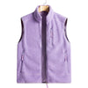 Nameria Unisex Fleece Lined Zip-Up Vest Stand Collar
