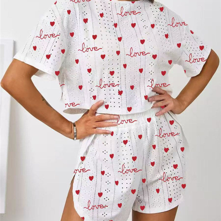 Nameria Women's Short Sleeve Pajama Set