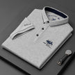 Nameria Loose Fit Embroidered Mercerized Cotton Blend Polo Shirt