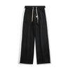 Nameria Men Corduroy Straight-leg Sweatpants Side Stripe Elastic Waist