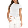 Nameria Milk Silk Blend Slim Fit Short Sleeve T-Shirt