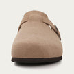 Genuine Suede Clogs for Women Cork Footbed Sandals Leather Mules Potato Shoes with Arch Support