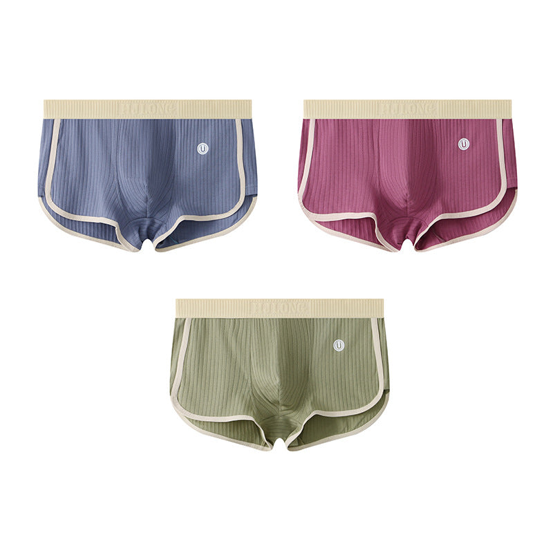 Nameria Men's Mid Waist Cotton Boxer Briefs