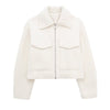 Nameria Street Style Short Zip Tweed Jacket