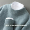 Nameria Wool Half Turtleneck Sweater Thick Knit Loose Fit