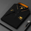 Nameria Loose Fit Embroidered Mercerized Cotton Blend Polo Shirt