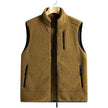Nameria Unisex Fleece Lined Zip-Up Vest Stand Collar