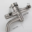 Nameria Stainless Steel Shower Mixer Tap – Wall Mounted Hot Cold Faucet
