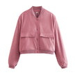Nameria Stand Collar Pocket Jacket