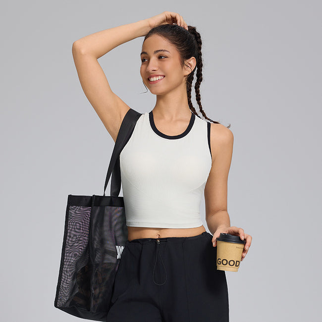 Nameria Seamless Fixed Cup Yoga Sports Bra