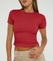 Nameria Milk Silk Blend Slim Fit Short Sleeve T-Shirt