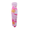 Nameria Strapless Floral Print Long Dress Tube Top Backless