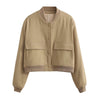 Nameria Stand Collar Pocket Jacket