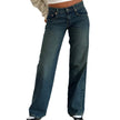 Nameria High Waist Straight Leg Denim Jeans Full Length