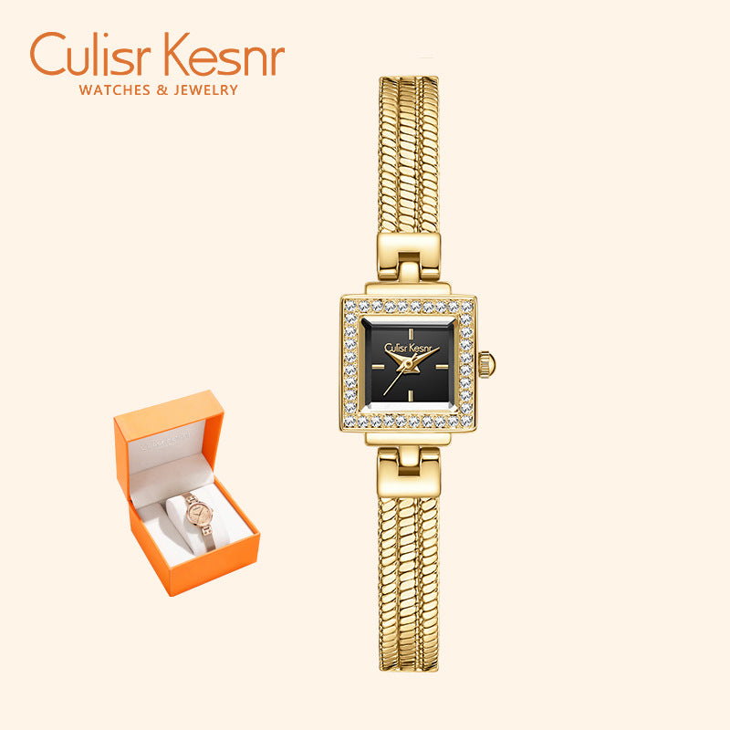 Nameria Square Quartz Bracelet Watch 20mm Dial 30m Waterproof
