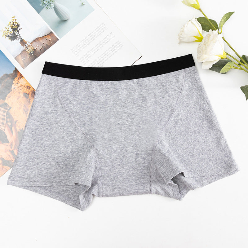 Nameria Women's High Waist Menstrual Boxer Briefs Leak Protection