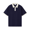 Nameria Unisex Color Block Polo Shirt 100% Combed Cotton Loose Fit