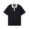 Nameria Unisex Color Block Polo Shirt 100% Combed Cotton Loose Fit