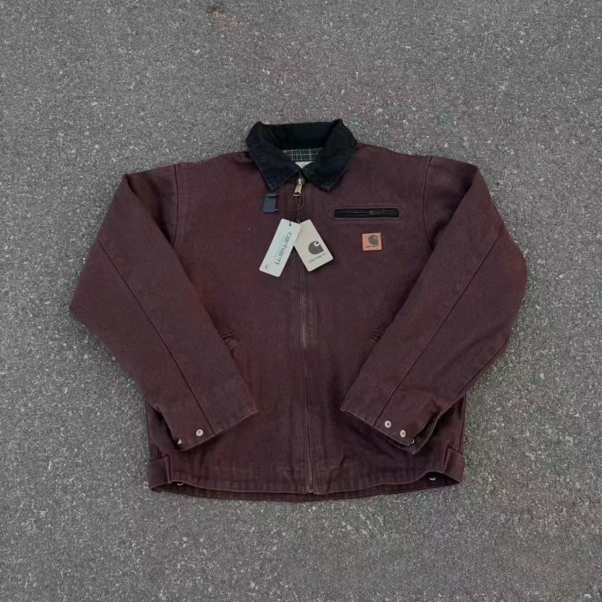 Nameria Mens Retro Workwear Jacket Washed Cotton