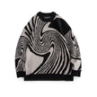 Nameria Women's Embroidered Crewneck Loose Fit Sweater