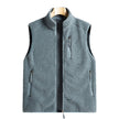 Nameria Unisex Fleece Lined Zip-Up Vest Stand Collar