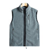 Nameria Unisex Fleece Lined Zip-Up Vest Stand Collar