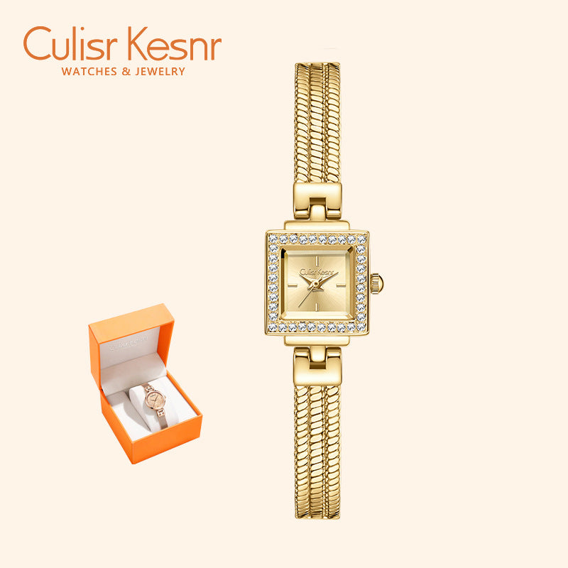 Nameria Square Quartz Bracelet Watch 20mm Dial 30m Waterproof